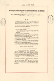 Featured Document Display: The 50th Anniversary of Title IX