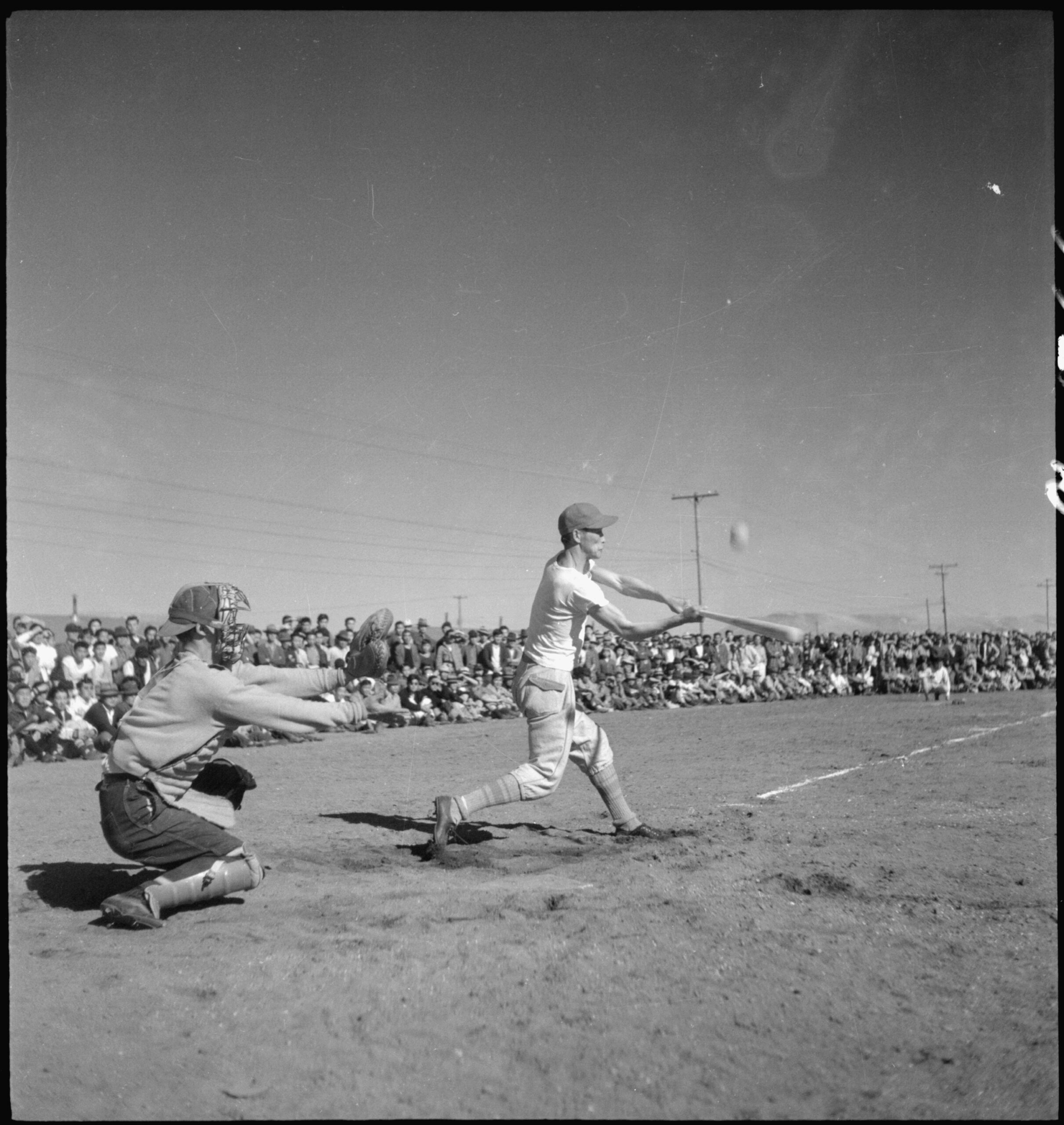 1944 baseball season begins at the Tule Lake Segregation Center in Newell, CA - NAI: 539548