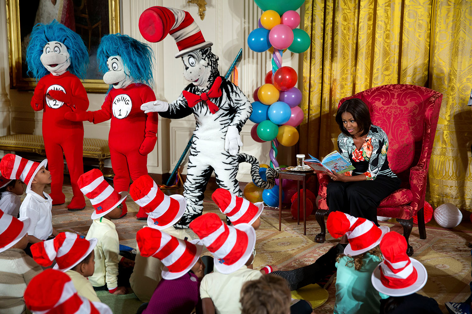 First Lady reads Green Eggs and Ham - NAI: 157649364