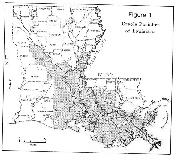 Creole parishes of Louisiana